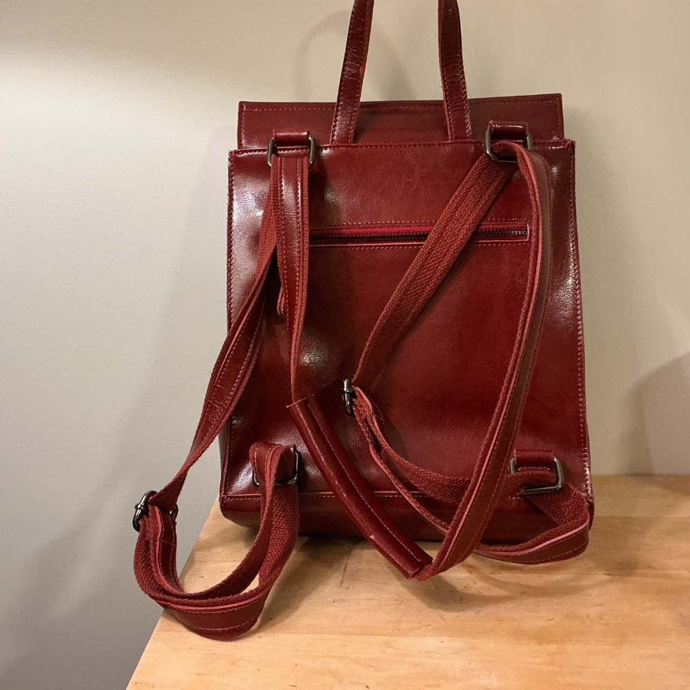 Women’s leather backpack Faux - Picture 2 of 3
